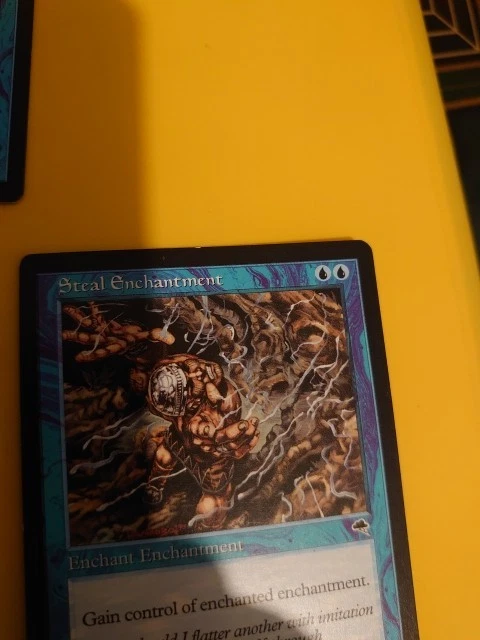 Steal Enchantment. Enchant  Tempest. Old Vintage. Magic the Gathering Card - Image 3 of 4