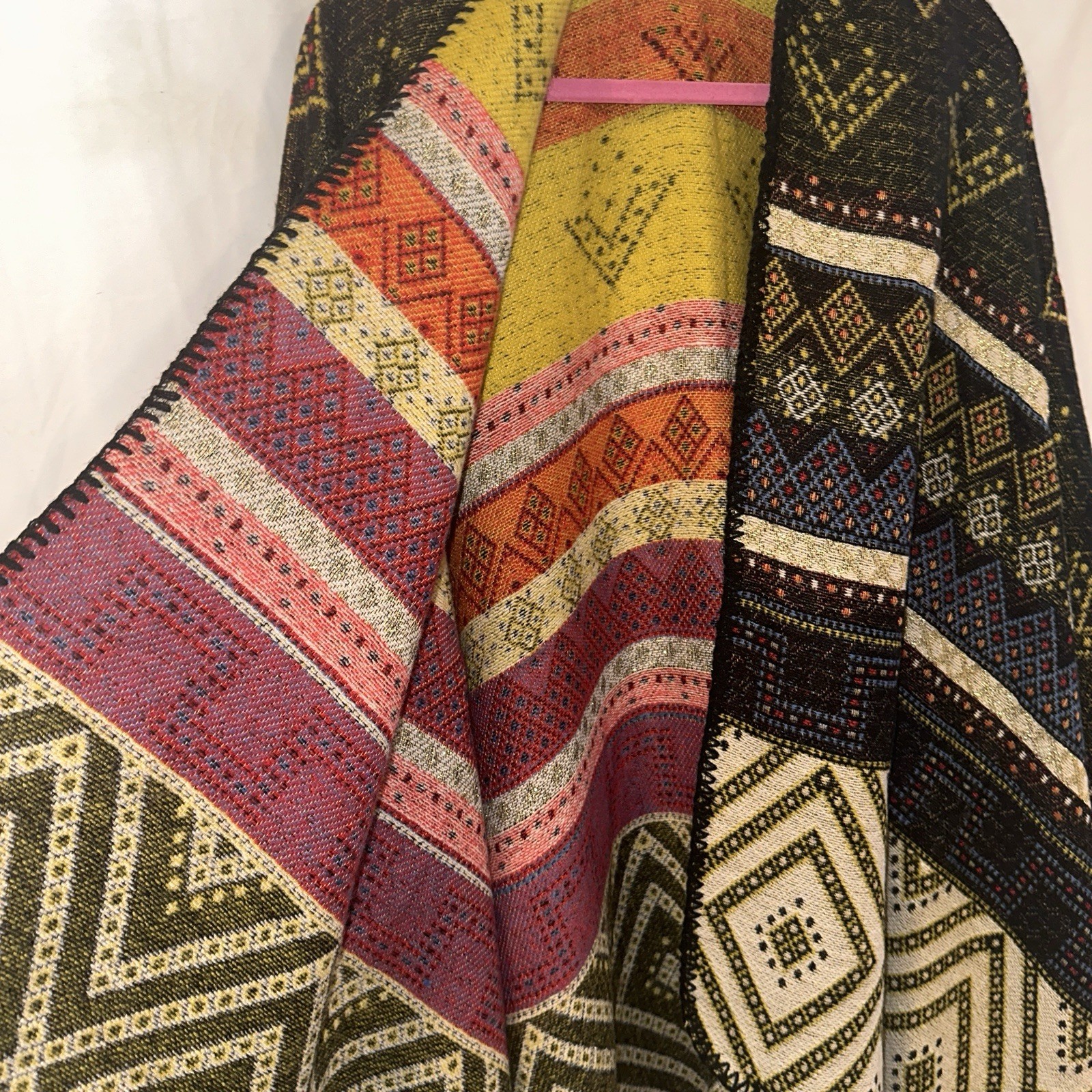 Aztec Multicolor Geometric Pattern Reversible Wom… - image 4