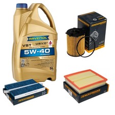 Inspektionspaket 5L RAVENOL VST 5W-40 für Citroën Berlingo Kasten 1.6 HDi 75
