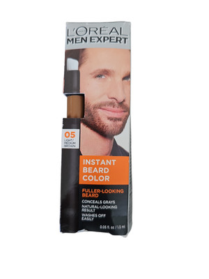 L Oreal Paris Men Expert Instant Temporary Beard Color, 05 Light Med Brown