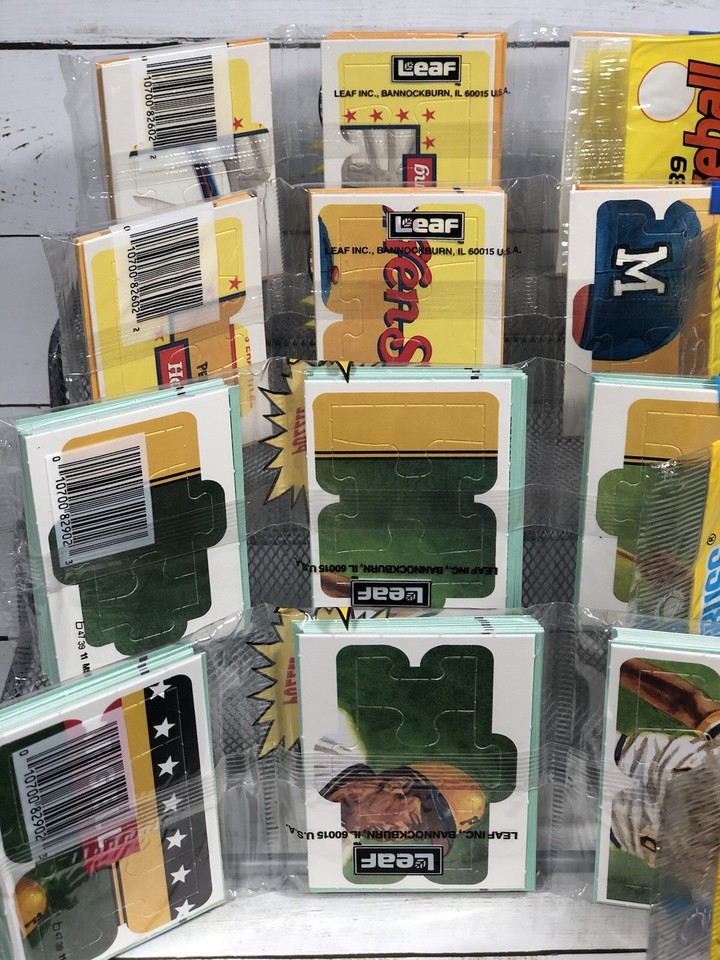 198991 DONRUSS Baseball PUZZLE & CARDS HANGING RACK VALUE PACK 180