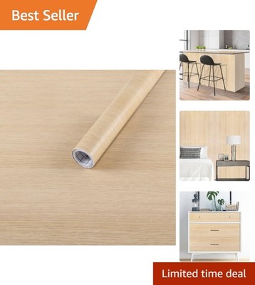 Arthome 16.5'' x120''Peel and Stick Oak Wood Contact Paper Self-Adhesive Wall ...