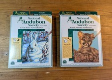 NEW 2 National Audubon Society Acrylic Paint by Number Sets Young Wildlife