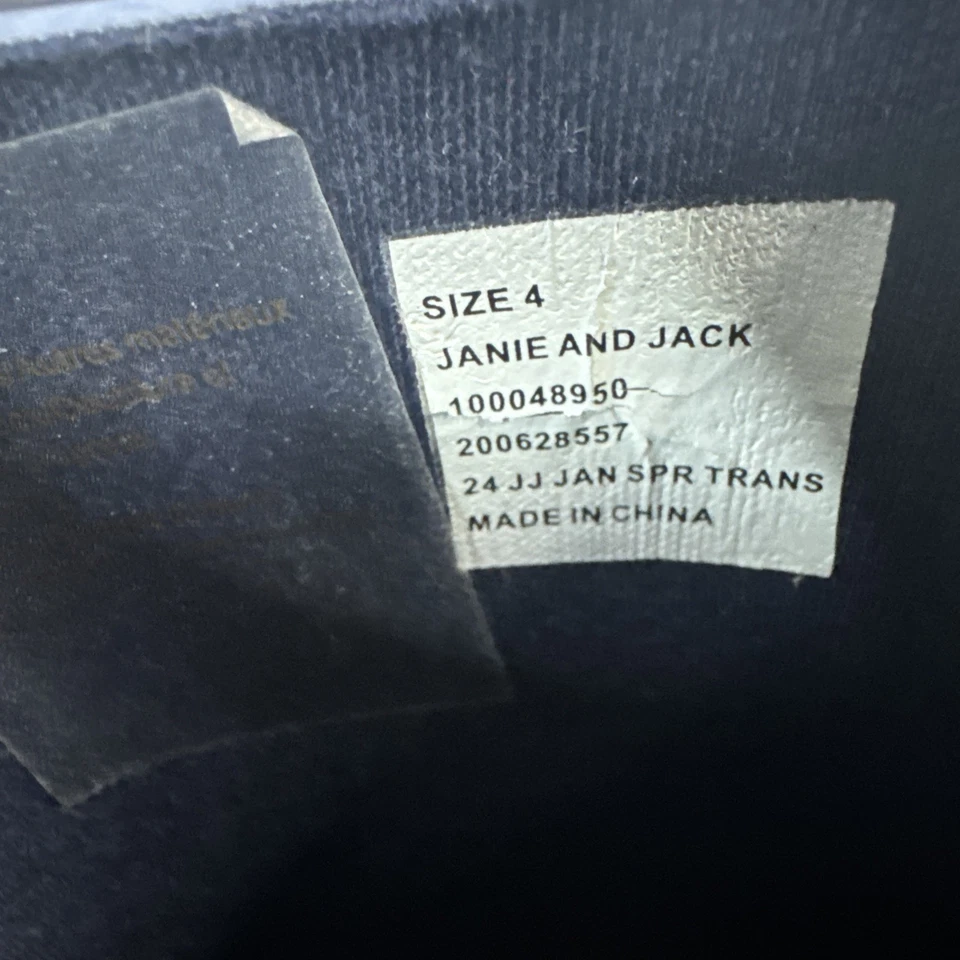 Janie And Jack Niñas Pequeñas Marina Mercante Azul Marino Floral Botas de Lluvia Talla 4 Nuevas sin Etiquetas Foto 4 de 4