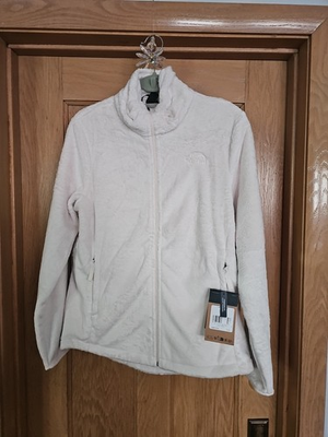 #ad NWT The North Face Osito Silken Raschel Fleece Ultra Soft Jacket WHITE DUNE M $65.00