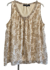 Ilse Jacobsen Bluse ärmellos creme Gr. 40