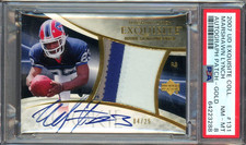 2007 Upper Deck Exquisite Marshawn Lynch GOLD Autograph Patch 25 RC ROOKIE PSA 8