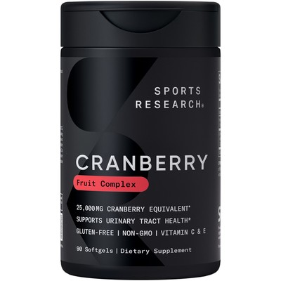 Cranberry Fruit Complex Supplement with Pacran & Vitamins C & E - 90 Softgels