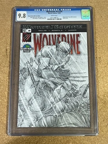 WOLVERINE #20 SKETCH COVER COMIC - CGC GRADED 9.8 - FREE UK POSTAGE!!