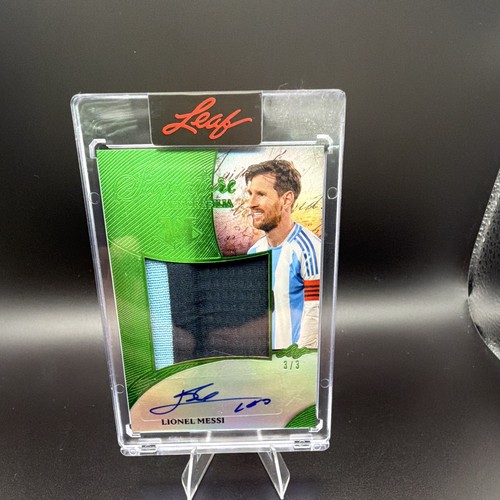 Leaf Magnificence Messi Signature Memorabilia Auto Patch #3/3 SM-LM1
