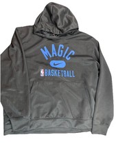 Orlando Magic Sweatshirt Mens XL Black Hoodie Nike Engineered Dri Fit