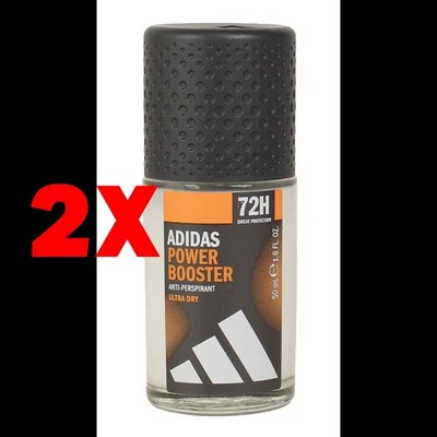 2 X ADIDAS Deodorant Roll-On Power Booster 50 ml