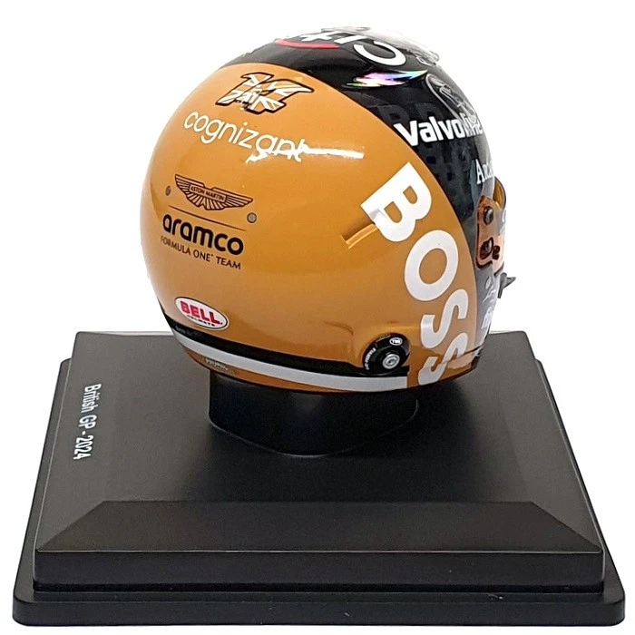 Spark 1/5 Scale 5HF164 - F1 Helmet Fernando Alonso Aramco British GP 2024 - Image 2 of 4