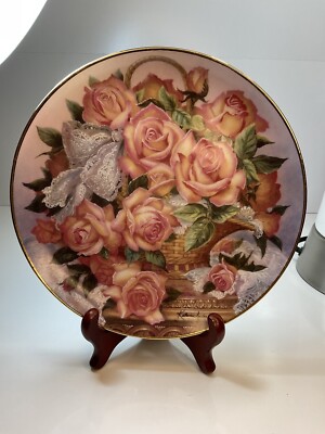 Princesse de Monaco Rose Plate Katharine Austen Franklin Mint