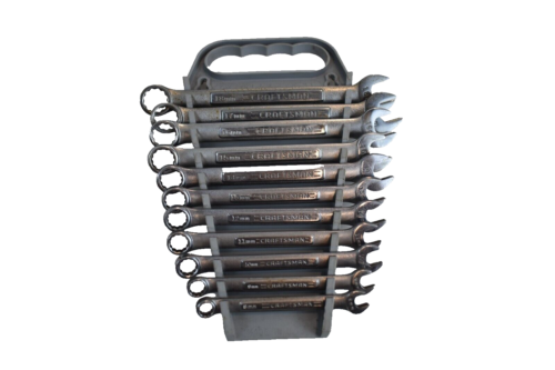 Craftsman Tools 11 Piece Metric Combination Wrench Set 12 Point 8 - 18mm USA - Afbeelding 1 van 6