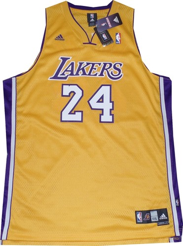 Kobe Bryant Los Angeles Lakers Adidas Gold Swingman Jersey 7993A New tags