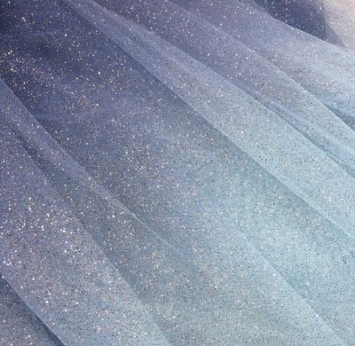 DIY Gradient Mesh Glitter Fabric Tulle Sheer for Fancy Dress Skirt Sewing Craft