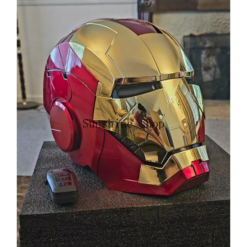 アイアンマンヘルメット自動開閉　音声認識開閉可能　AUTOKING ゴールド アイアンマンヘルメット自動開閉 音声認識開閉可能 AUTOKING