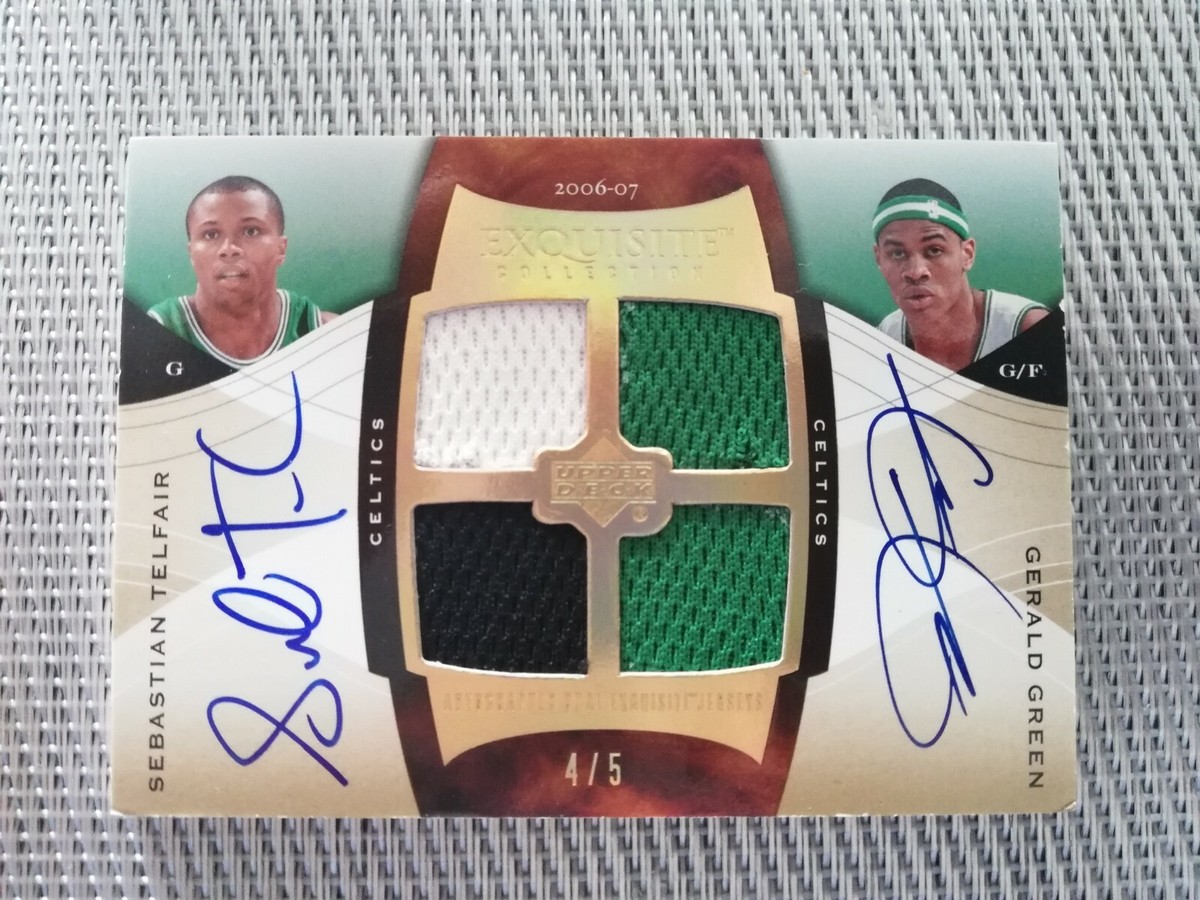 CORTIS マーティン GREENGREEN ユニバ 当選品 直筆サイン 2006-07 EXQUISITE QUAD JERSEY AUTO GERALD GREEN SEBASTIAN TELFAIR
