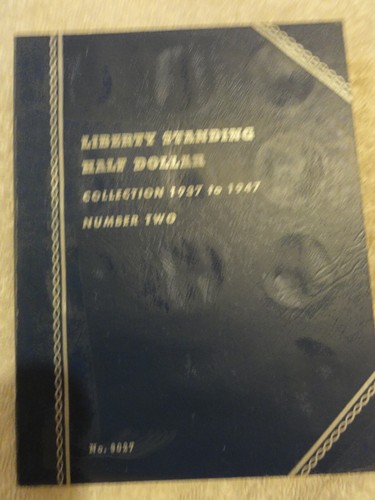 Whitman Hardback Coin Folder Album Liberty Standing Half Dollars #2 1937-1947