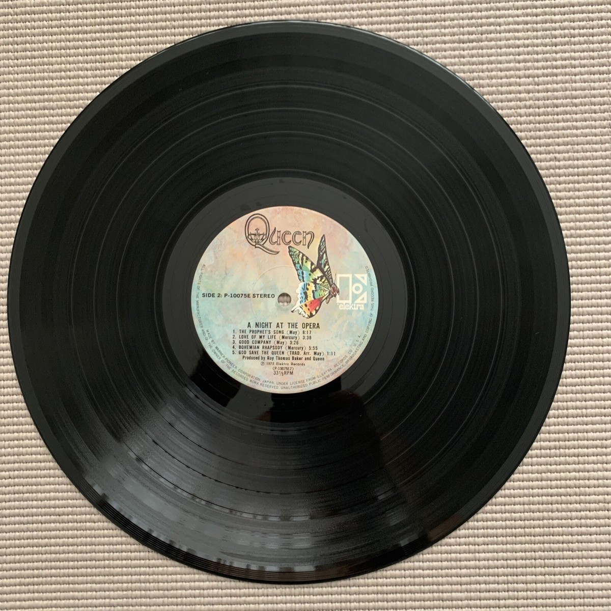 QUEEN A Night At The Opera P 10075E Japan LP Vinyl 1975 | eBay