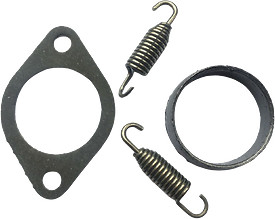 Rotax Max Evo Auspuffflanschdichtung Dichtung Auspuffdichtung & ZWEI Auspufffedern