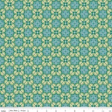 1/4 Yard 9x42 Riley Blake "Piece Plenty" Garden Raindrop Lori Holt