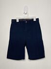 Tommy Hilfiger Chino Shorts Boys Size 14 Khaki Casual Navy School Uniform