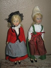 Lenci Torino Dolls- Miniature 6  With Original Tags And Felt Clothing- Italy