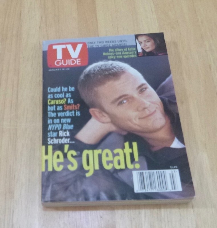 TV Guide Jan 16-22 1999 Rick Schroder/NYPD Blue Charlotte, NC Edition