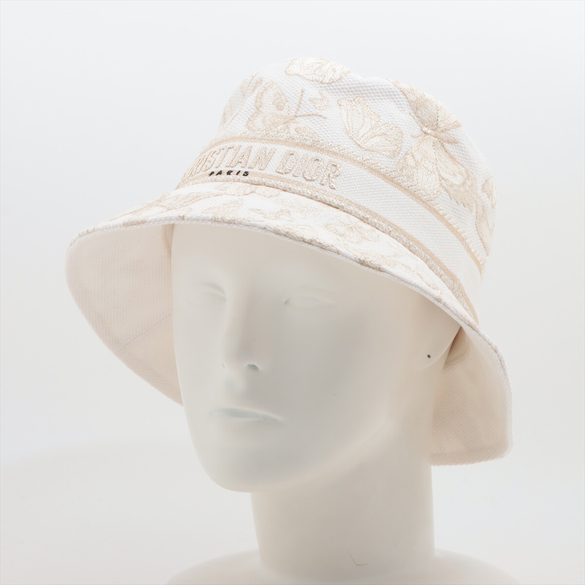 Dior Toile Doo JUY Embroidery Hat 57 Cotton & Polyester White 