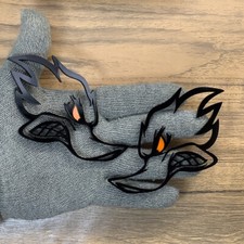 Alpha Woodpecker Badges Emblem Orange Eye Black Fender Angry Agressive Racing
