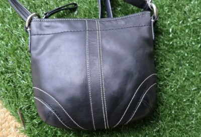 Vintage 2000 COACH Black Leather Soho Small Crossbody | eBay