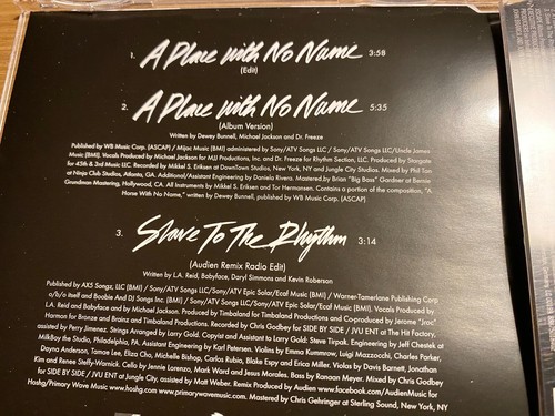 MICHAEL JACKSON "A PLACE WITH NO NAME" CD SINGLE SONY MUSIC ENTERTAINMENT & EPIC - Picture 19 of 24
