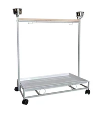41" Large Amazon Cockatoo Parrot Bird Play Stand Gym Play Ground Rolling Stand.