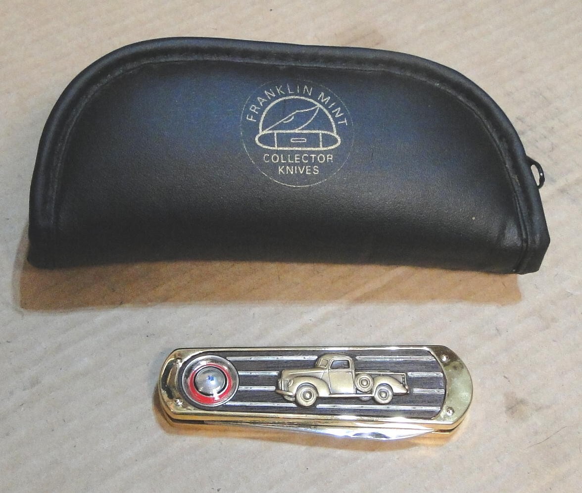 Franklin Mint 1940 Ford Half-Ton Pickup Pocket-Knife with