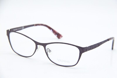 NEW VANNI V1165 C105 PURPLE BURGUNDY AUTHENTIC EYEGLASSES FRAMES 52-15