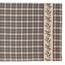 Fairfax Berry Cotton Country Primitive Table Runner Christmas 13"x 36" NEW