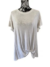 Time And Tru Knotted T Shirt Casual Loungewear Everyday Lounge
