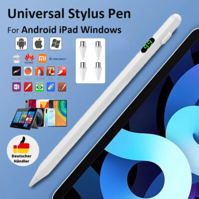 Stylus Stift für iPad Lenovo Xiaomi Android IOS Universal Pencil mit 4 Spitzen