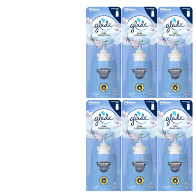 6x18ml  Glade Sense & Spray Nachfüller Pure Clean Linen | Toller Baumwoll Duft