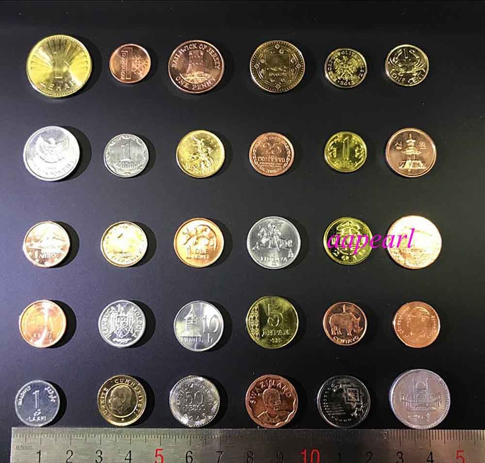 Lots 30 Countries Foreign Coins Collections UNC 100% Real World Coin Money Lots 30 Countries Foreign Coins Collections UNC 100% Real World Coin Money