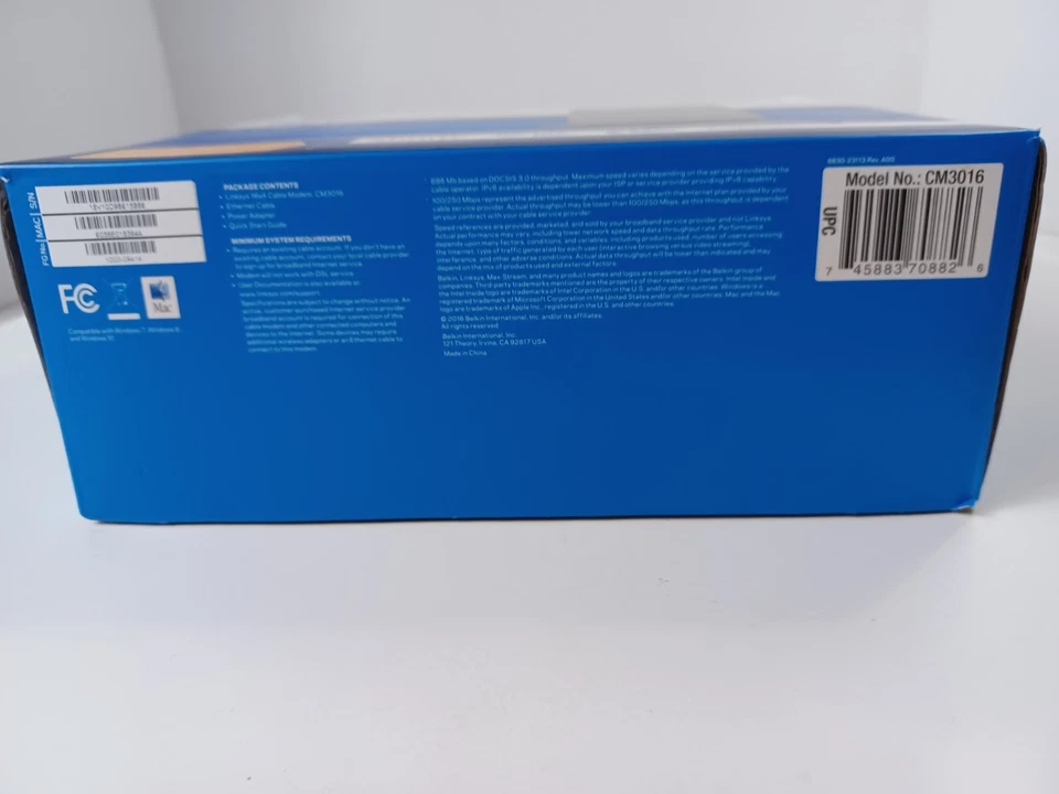 Linksys Cable Modem Model CM3016 DOCSIS 3.0 - Image 4 of 4