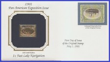 USA8 # 294 U/A GOLDEN REPLICA non FDC   Pan-Am Expo Issue