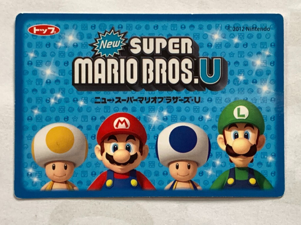 Bullet Bill New Super Mario Bros. U Nintendo Japanese Topps card
