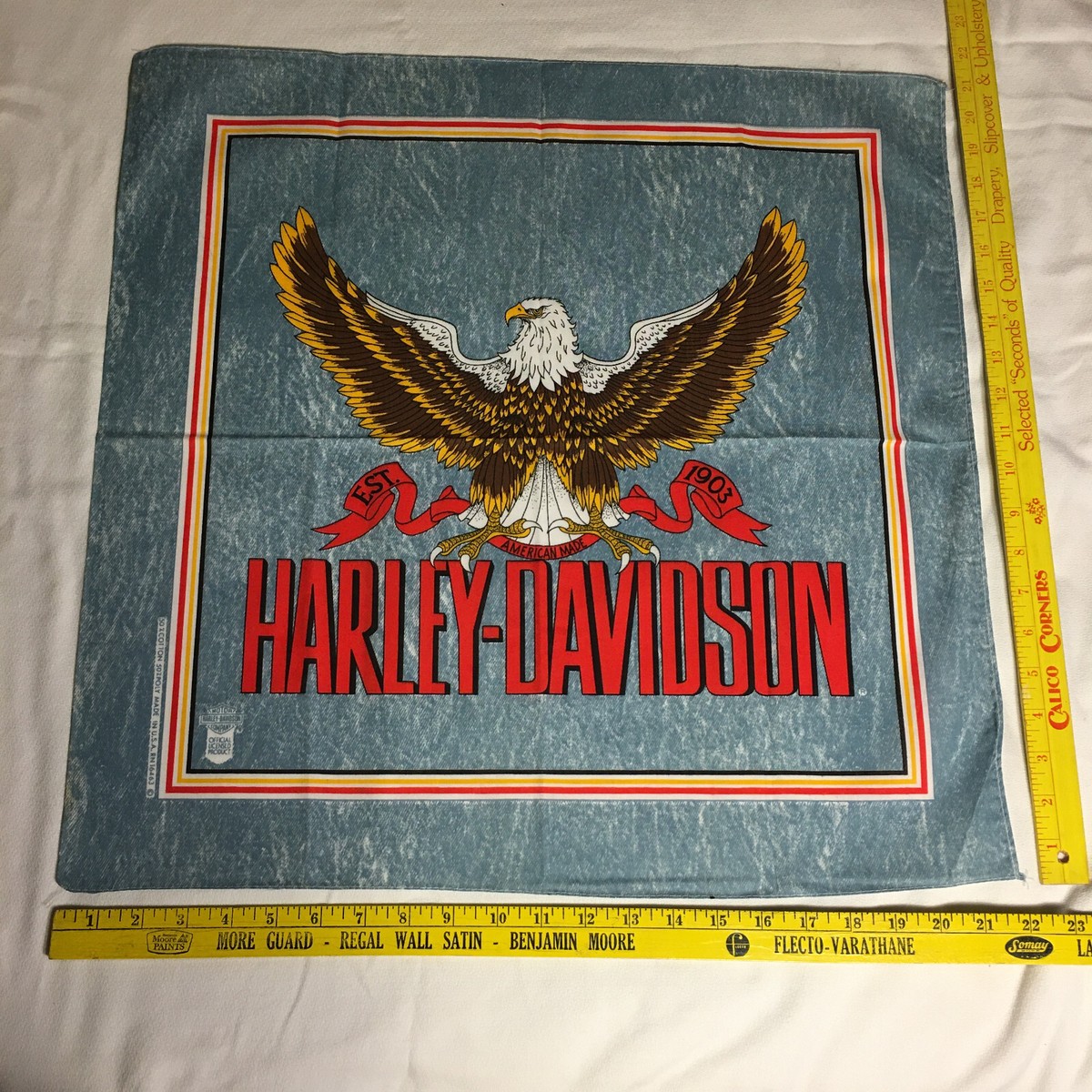 アート・デザイン・音楽 TOTOUSA BANDANNA RN 16463 Harley Davidson Bandana Eagle RN 16463 USA Scarf