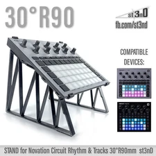 STAND for Novation Circuit Rhythm & Tracks - 30° - Raised (by 90mm)