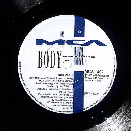 Body (90's Dance) Touch Me up 7 Inch Vinyl UK MCA 1990 B/w Dub Pic