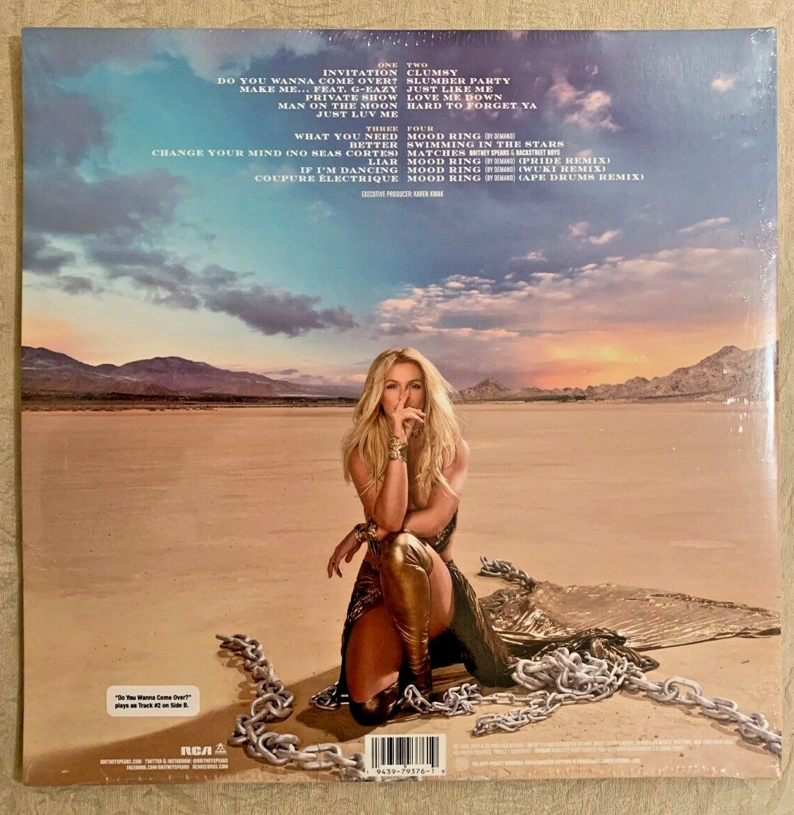 GLORY / BRITNEY SPEARS US盤2LP シュリンク付 Britney Spears Glory Limited Edition Deluxe Double Opaque