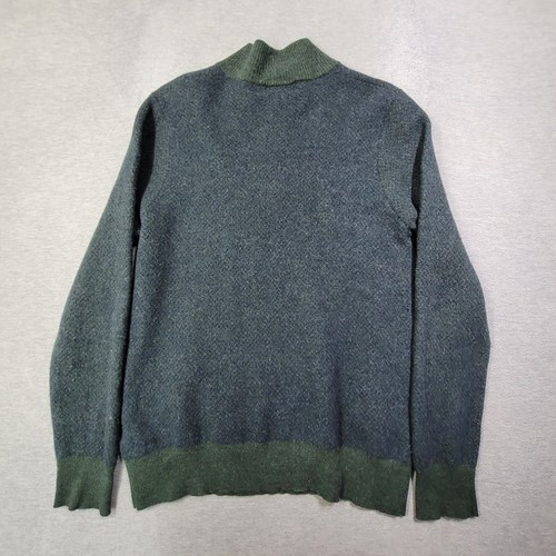 Brooks Brothers Pullover Jungen XL blau grün sächsische Wolle Stehkragen 1/4 Reißverschluss klassisch - Bild 7 von 8